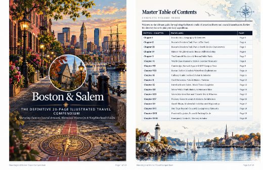 Cover of Boston and Salem Travel Companion