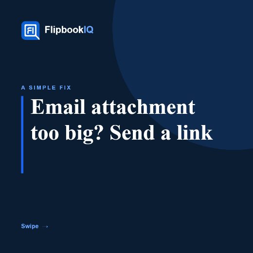 Cover of Carousel: Email attachment too big? Send a link