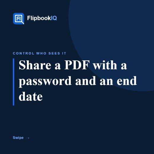 Cover of Carousel: Share a PDF with a password and an end date