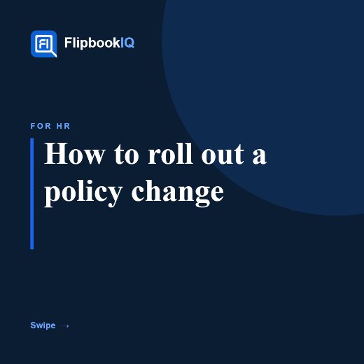 Cover of Carousel: How to roll out a policy change