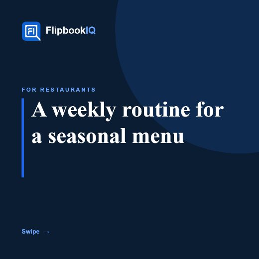 Cover of Carousel: A weekly routine for a seasonal menu
