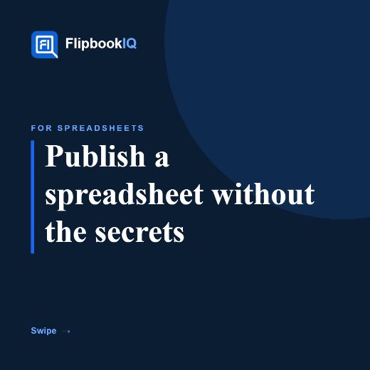 Cover of Carousel: Publish a spreadsheet without the secrets