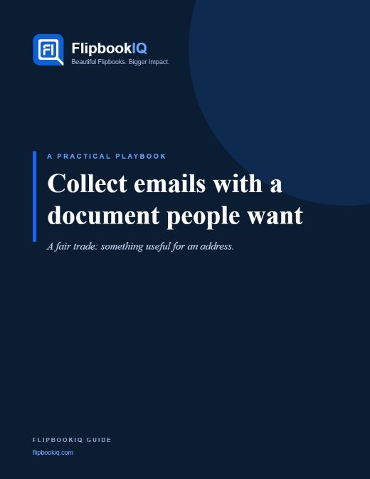 Cover of Collect emails with a document people want to read