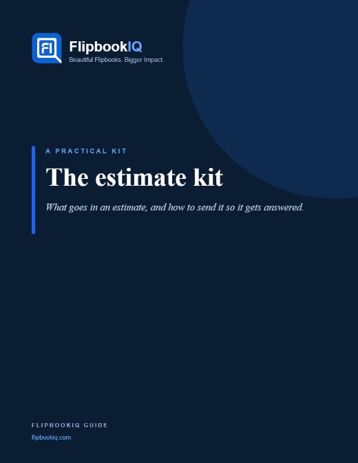 Cover of The estimate kit for contractors