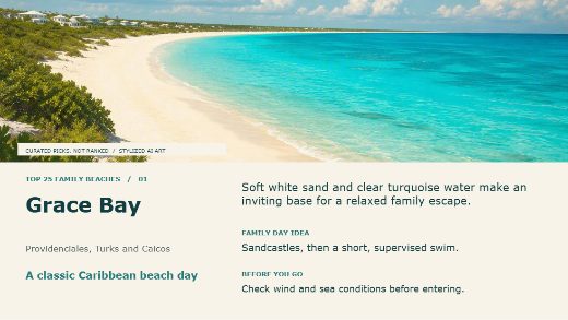 Cover of Top Family Beaches Worldwide (slides)