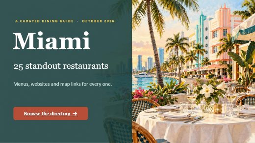 Cover of Miami Dining Guide