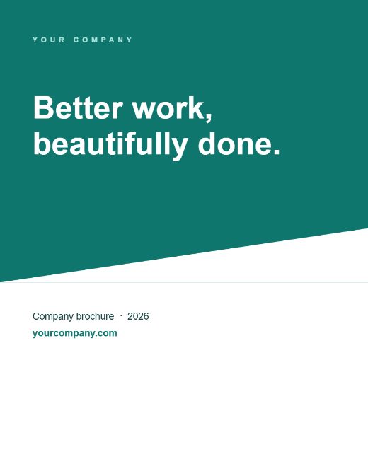 Company brochure template preview